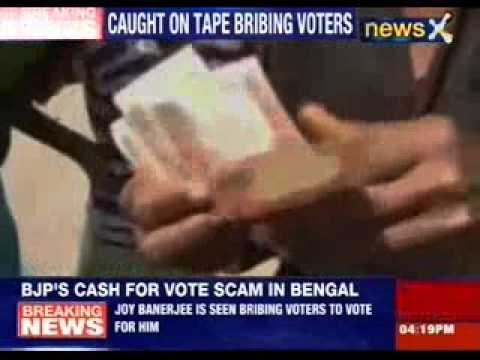 BJP's Joy Banerjee caught bribing voters in Birbhum