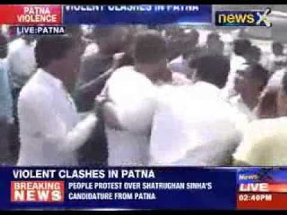 Violent clashes in Patna