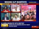 Internal divisions delaying BJP's manifesto?