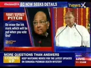 Sharad Pawar in 'Vote Twice' row