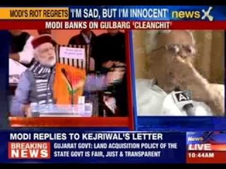 Narendra Modi: 'I feel sad about 2002 riots, but no guilt'