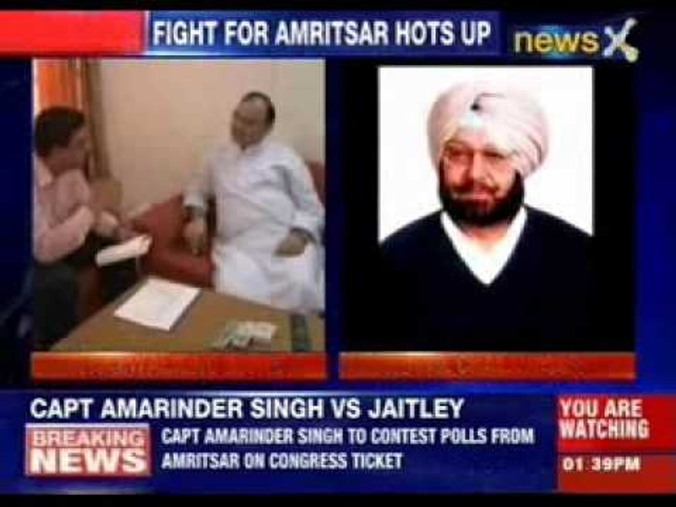 Congress fields Amrinder Singh against Arun Jaitely in Amritsar