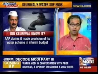 Arvind Kejriwal's water sop ends