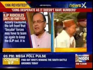 Arun Jaitley ridicules Congress's third front pitch