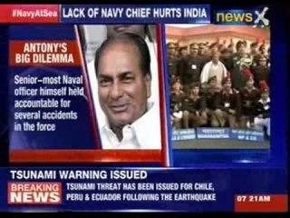 Lack of navy chief hurts India