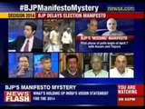 India Debates: Why is BJP 1st to declare PM but last to declare manifesto?