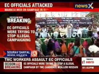 TMC men attack Election Commission officials in Malda