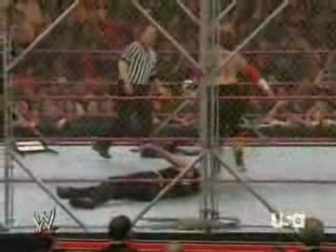 wwe raw jeff hardy vs umaga in the steel cage match part 2
