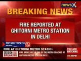 Fire at Ghitorni Metro station in Delhi