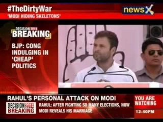 Rahul Gandhi questions Narendra Modi's marital status