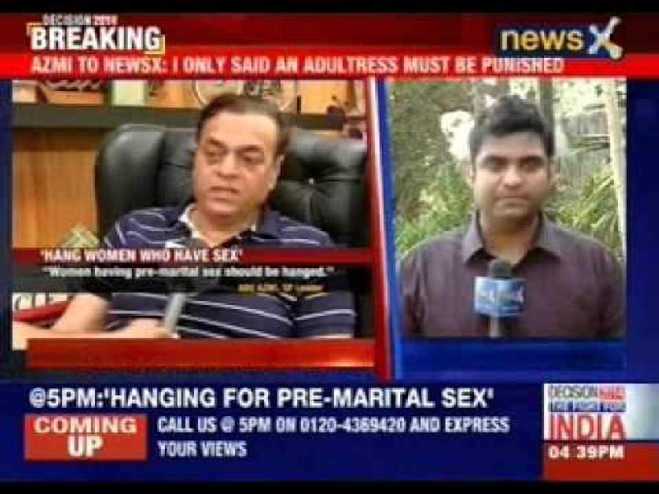 Abu Azmi: 'I only said an adultress must be punished'