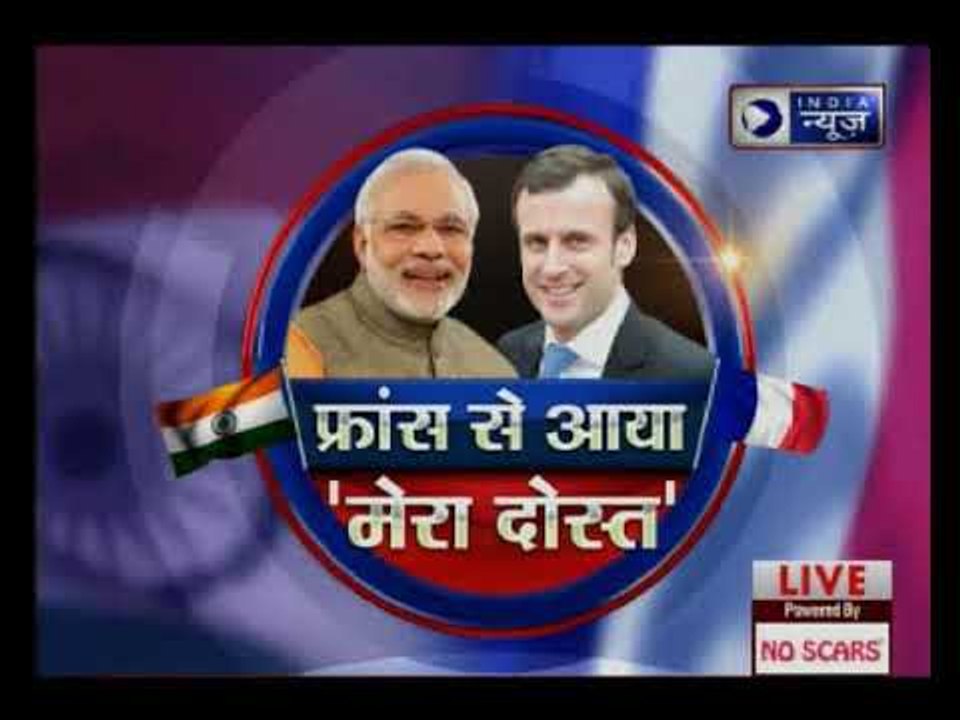 पीएम मोदी और फ्रांस के राष्ट्रपति इमैनुअल मैक्र...