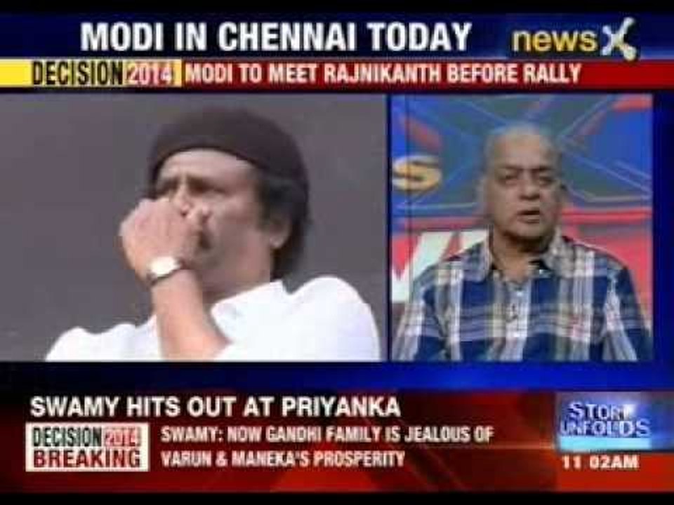 Narendra Modi seeks Rajnikanth's poll blessings