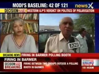 Firing in Barmer booth