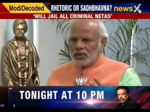 Decoding Modi - Narendra Modi denies the charges of evading questions related to 2002 riots