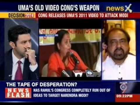 Congress releases old Uma Bharti tape criticising Modi to discredit the BJP's PM candidate