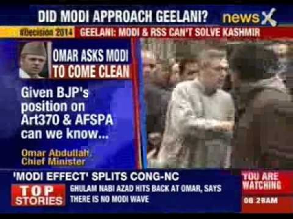 Geelani: Narendra Modi sent men seeking Kashmir-mediation