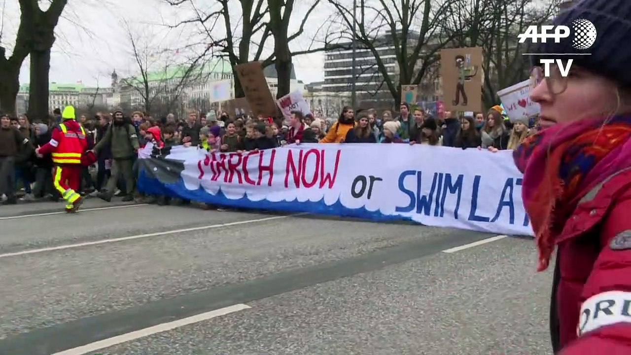 Greta Thunberg  führt 'Fridays For Future' in Hamburg an