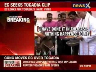 Election Commission seeks Togadia's clip