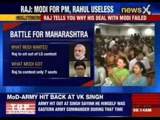 Raj Thackeray: Modi for PM, Rahul useless