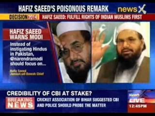 Download Video: Jamat-ud-Dawah Hafiz Saeed warns Narendra Modi