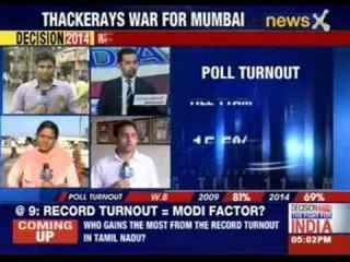 Turnout at sixth phase of General Elections 2014