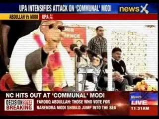 Farooq Abdullah: 'Those who vote for Modi should jump into the sea'