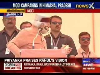 Narendra Modi campaigns in Himachal Pradesh