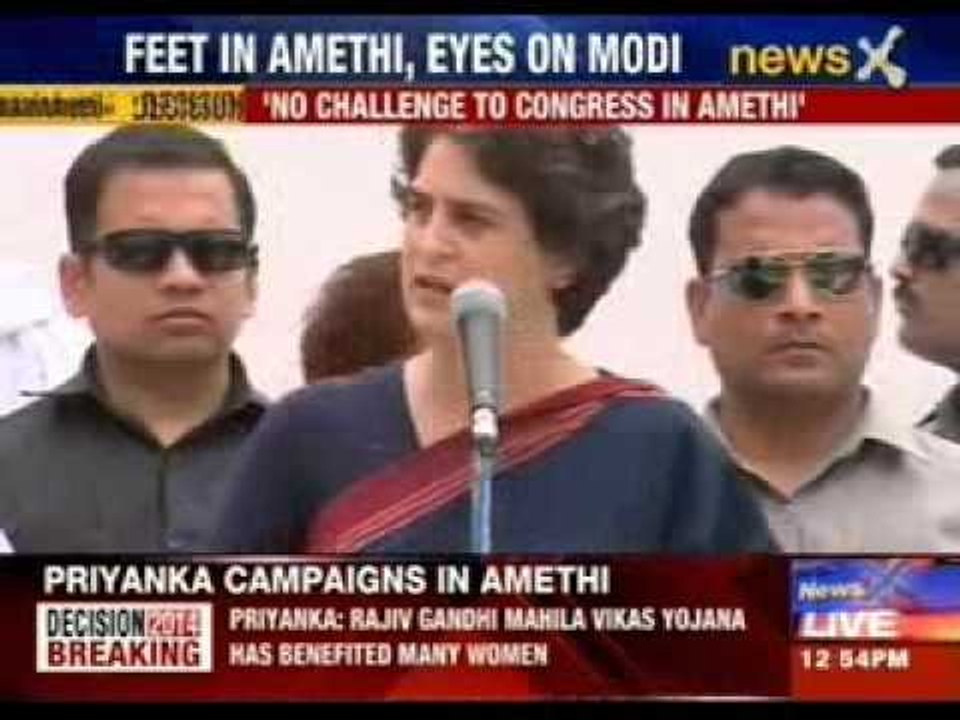 Priynaka Gandhi campaigns in Amethi today