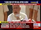 Narendra Modi casts vote in Ahmedabad