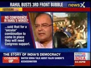 No confidence in Rahul's word, says Arun Jaitley