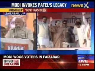Narendra Modi campaigns in Faizabad, Uttar Pradesh