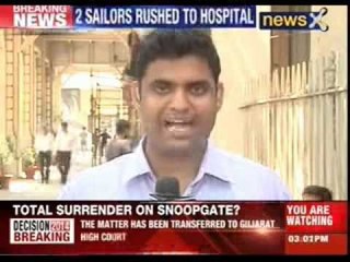 Naval warship INS Ganga catches fire