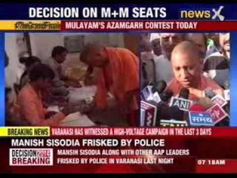 BJP MP Yogi Adityanath casts his vote in Gorakhpur