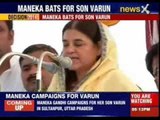 Maneka Gandhi bats for Varun Gandhi in Sultanpur