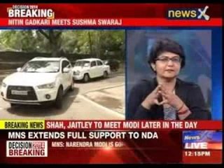 Nitin Gadkari meets Sushma Swaraj