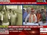 Rajnath likely to meet Lal Krishna Advani