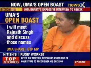 Uma Bharti's explosive interview to NewsX