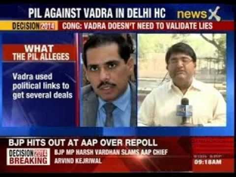 Delhi HC to hear PIL against Robert Vadra