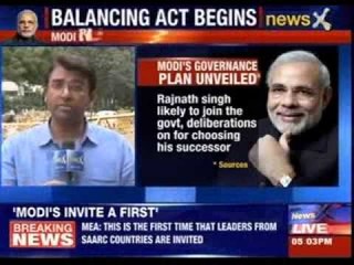 BJP top brass meet Narendra Modi