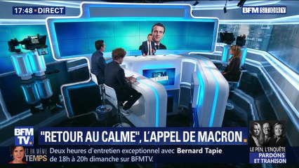 Emmanuel Macron: L’appel au "retour au calme" (2/2)