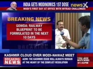 Sadanand Gowda to take charges as Railway Minister at 5 PM