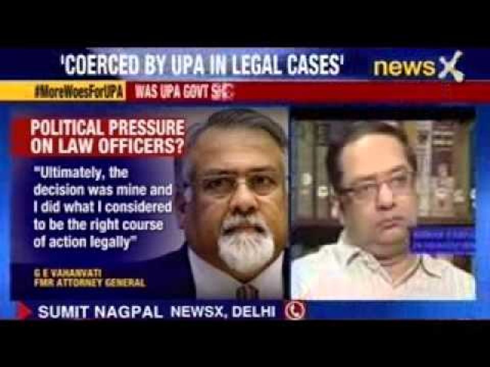 Faced pressure from UPA allies: Ex-solicitor general