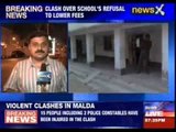 Parents and student clashes in a school in Malda, WB