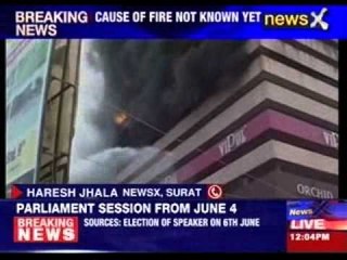 Massive fire at textile market in Surat, Gujarat