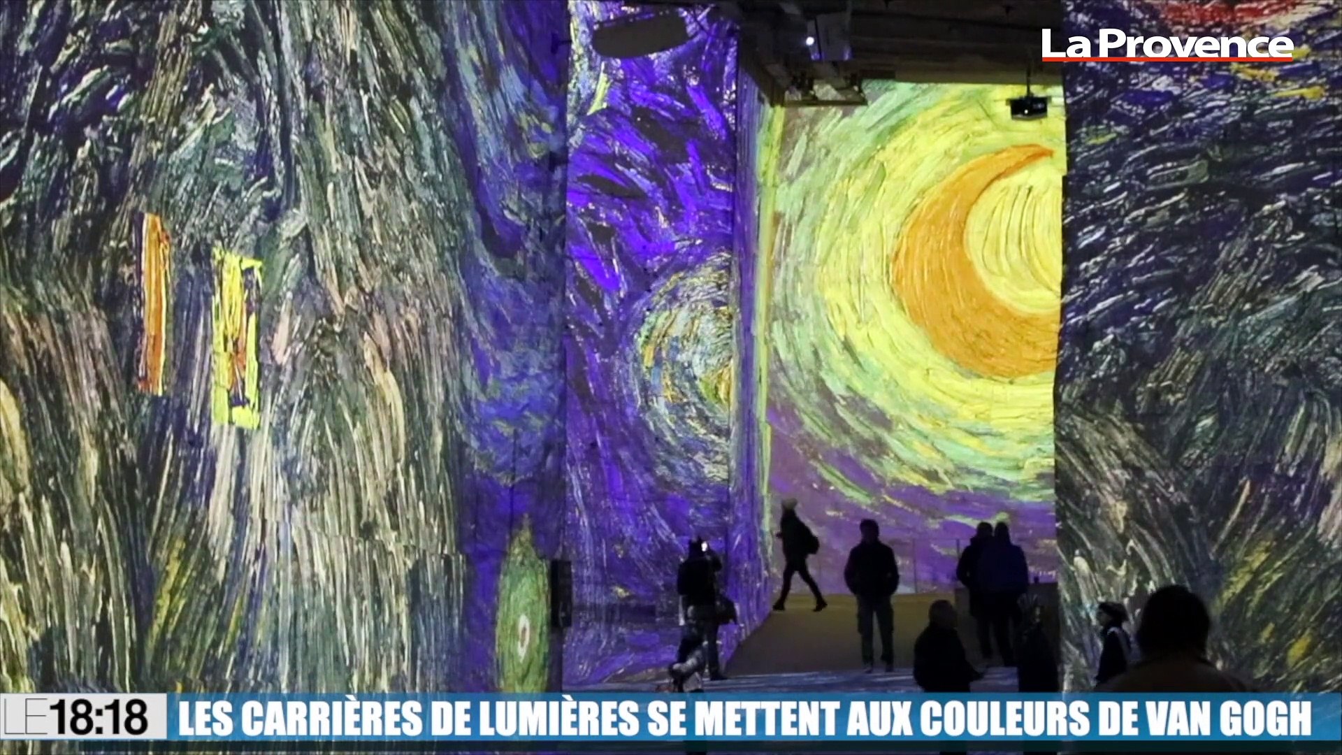 Le 18:18 : découvrez l'exposition Van Gogh dans les Carrières de lumières  des Baux-de-Provence - Vidéo Dailymotion