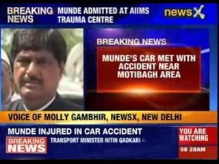 Gopinath Munde seriously injured in road accident