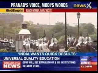 Pranab Mukherjee shares Modi Government's roadmap with Parliament