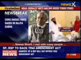 Congress raises Hafiz Saeed in Rajya Sabha