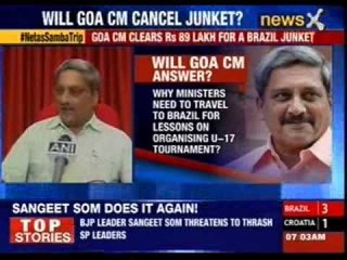 Goa CM clears Rs 89 lakh for a Brazil junket